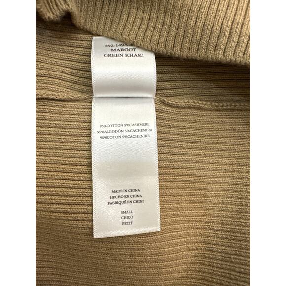 Rails Margot Khaki Cotton-Cashmere Midi Dress – Size Small - Picture 5 of 7